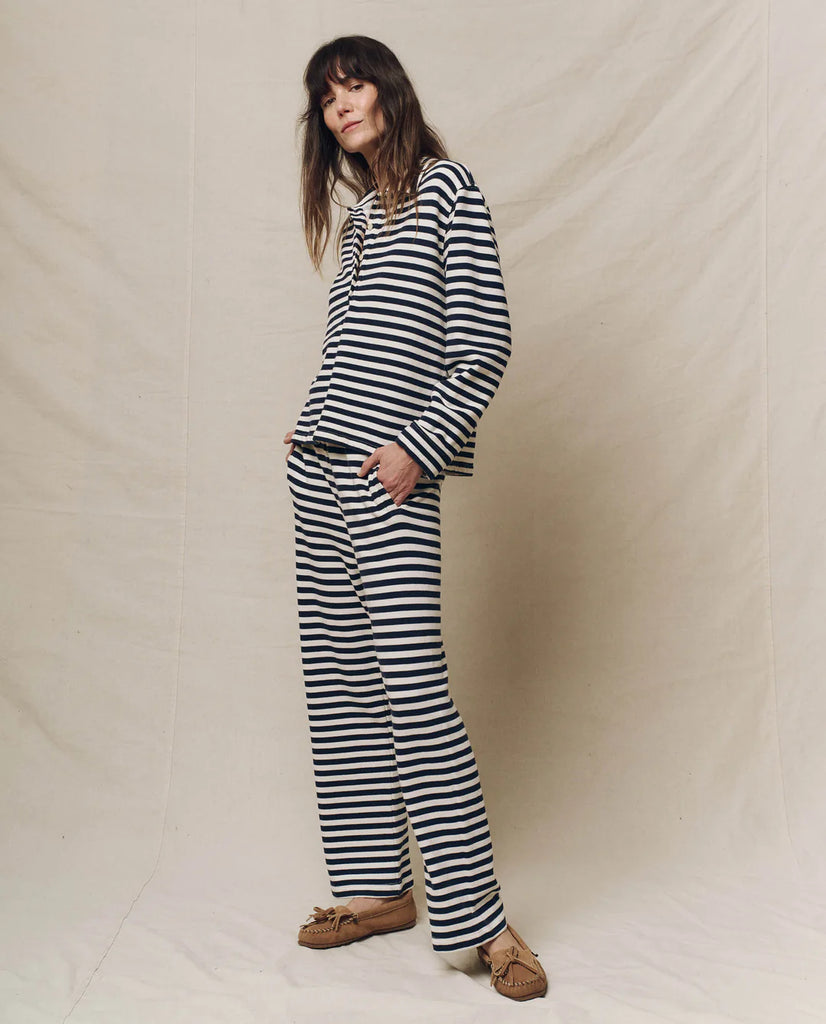 THE GREAT~ Victory striped sweatpant