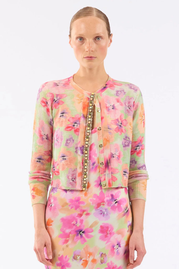 LE SUPERBE~ Frida flowered sweater