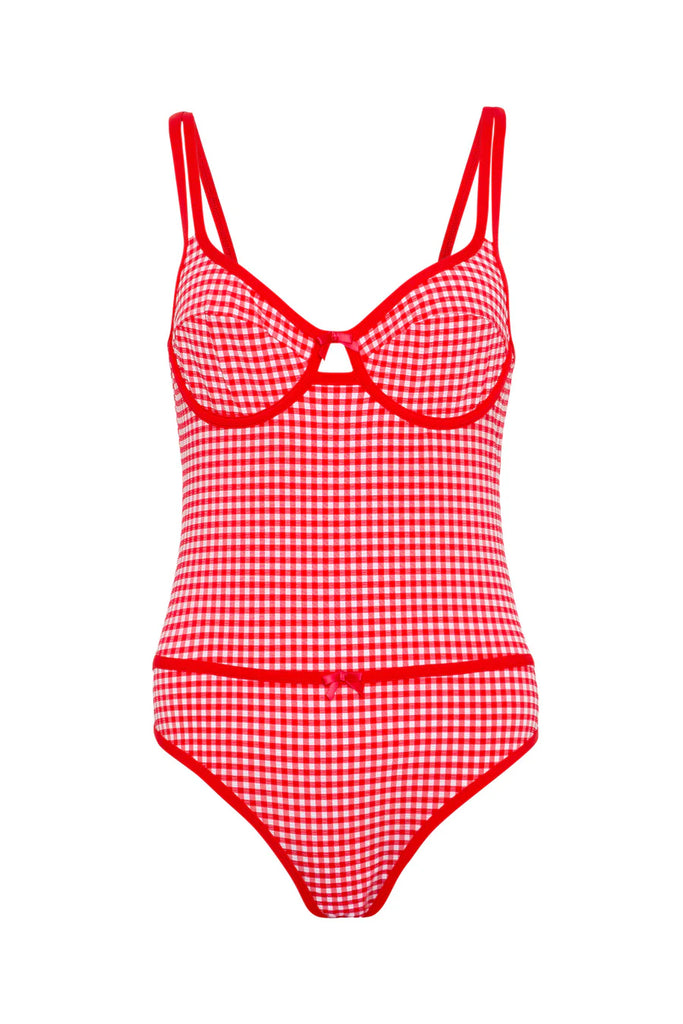 EM ON HOLIDAY~ Gingham 1 pc swimsuit