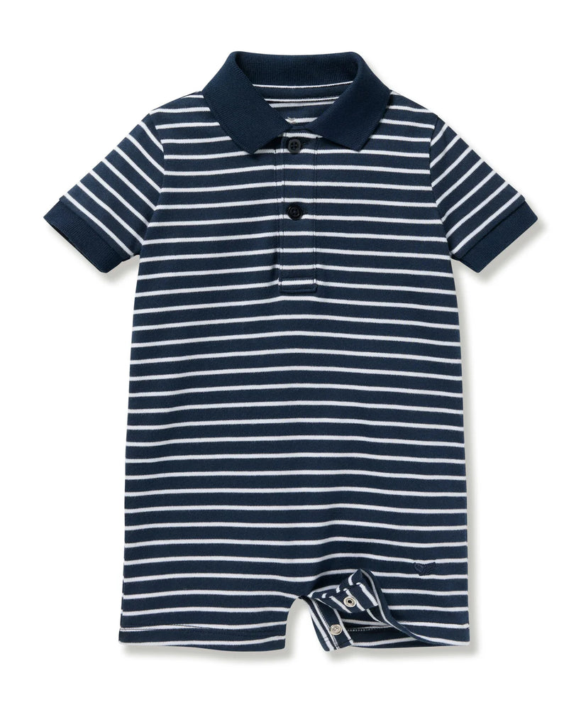 PETITE PLUME~ Baby boy play romper with collar