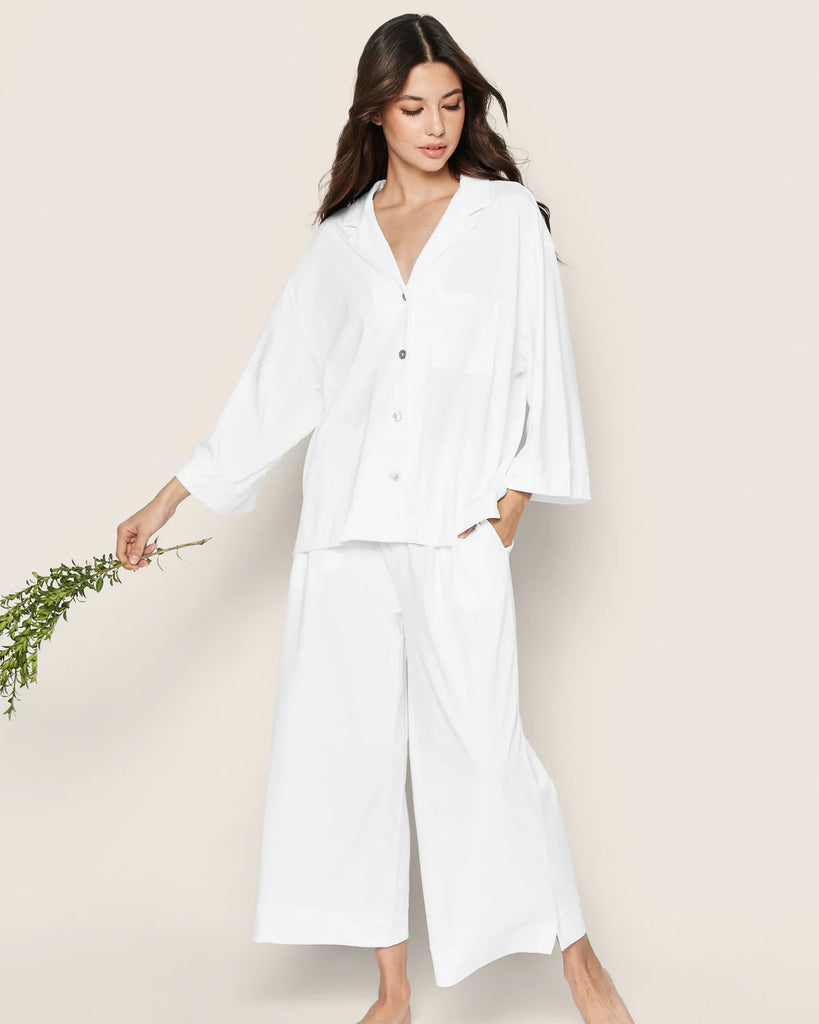 PETITE PLUME~ Olivia 2 pc wide leg Pima cotton set