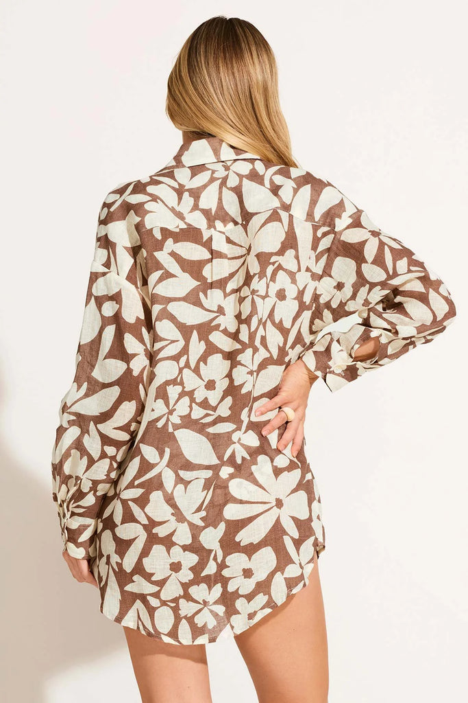 VITAMIN A~Playa linen boyfriend shirt