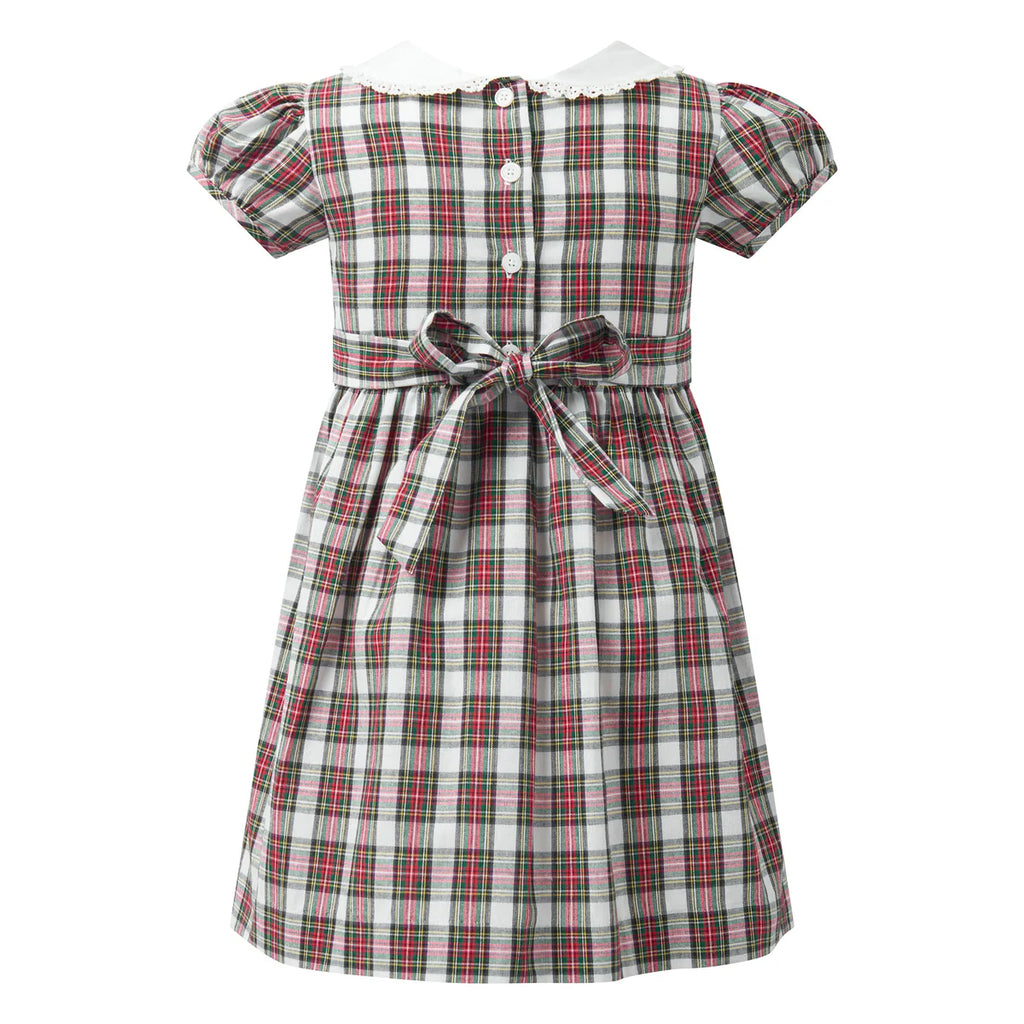 RACHRL RILEY~Tartan frill front dress