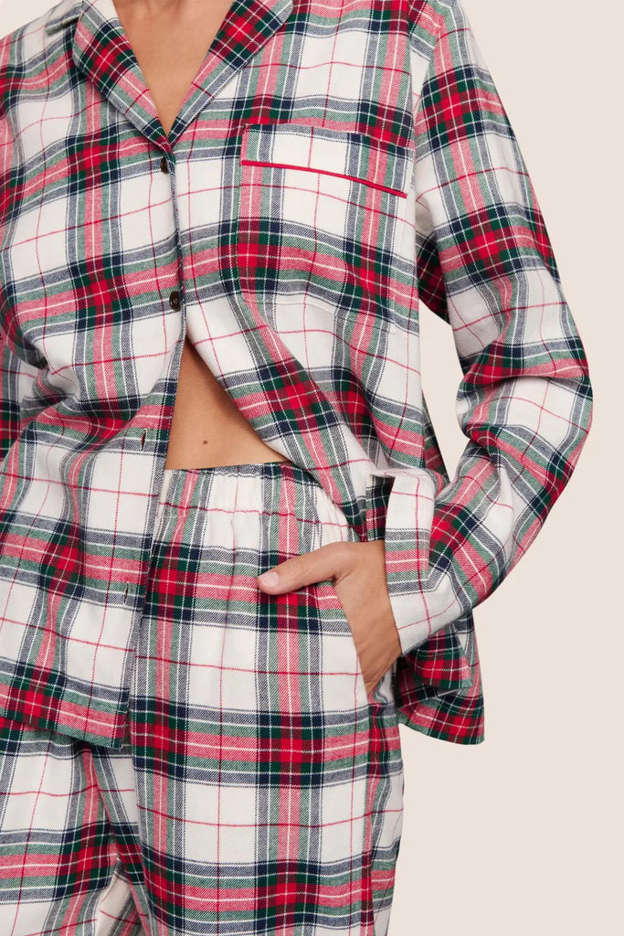 EBERJEY~ 2 pc flannel plaid pjs