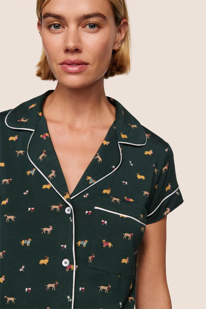 EBERJEY~ Gisele 2 pc printed shortie