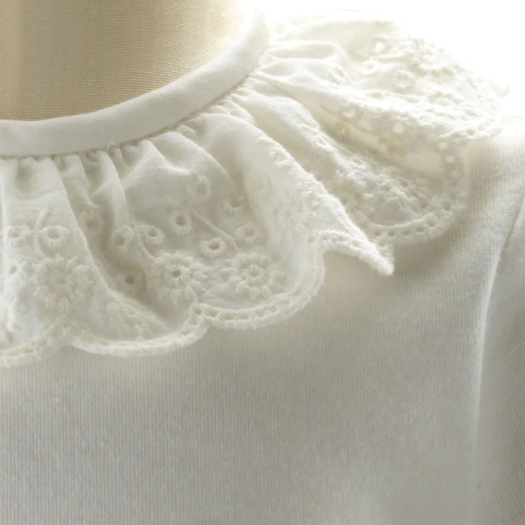RACHEL RILEY~ Broderie collar bodysuit