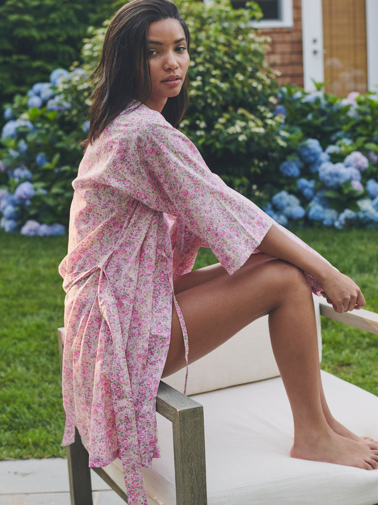 Polkadot LIBERTY KIMONO ROBE - Floral # 11