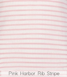 Polkadot SHORT Mid Rise - Pink Wide Harbor Rib Stripe -Restocked