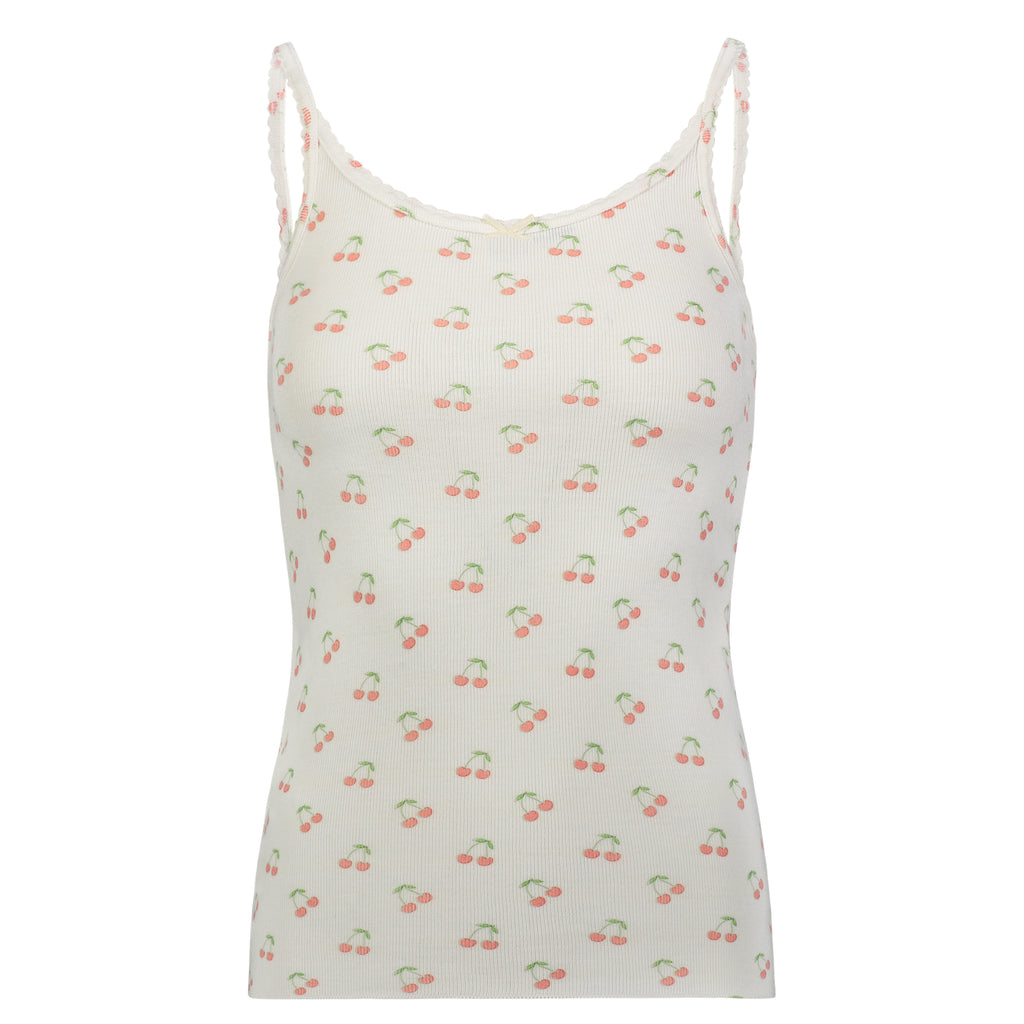 Polkadot SCOOP CAMI - Cherry Print