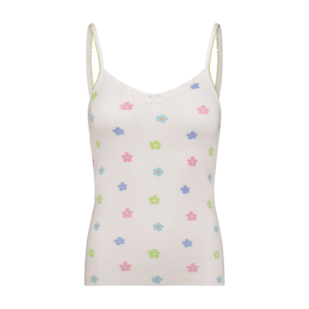 Polkadot TWIGGY FLOWER Print PATTI CAMISOLE