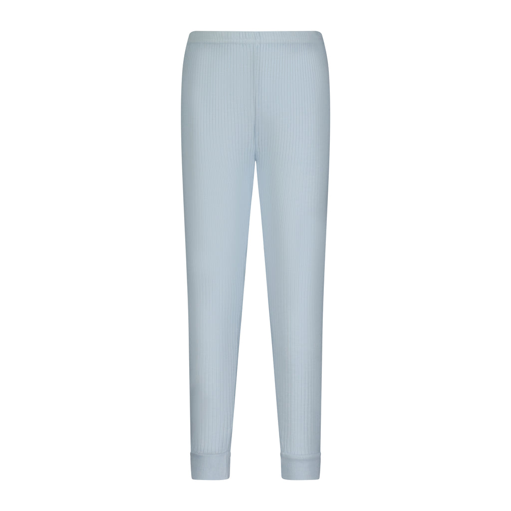 Polkadot BOYS PANT - Sky Blue Rib Knit