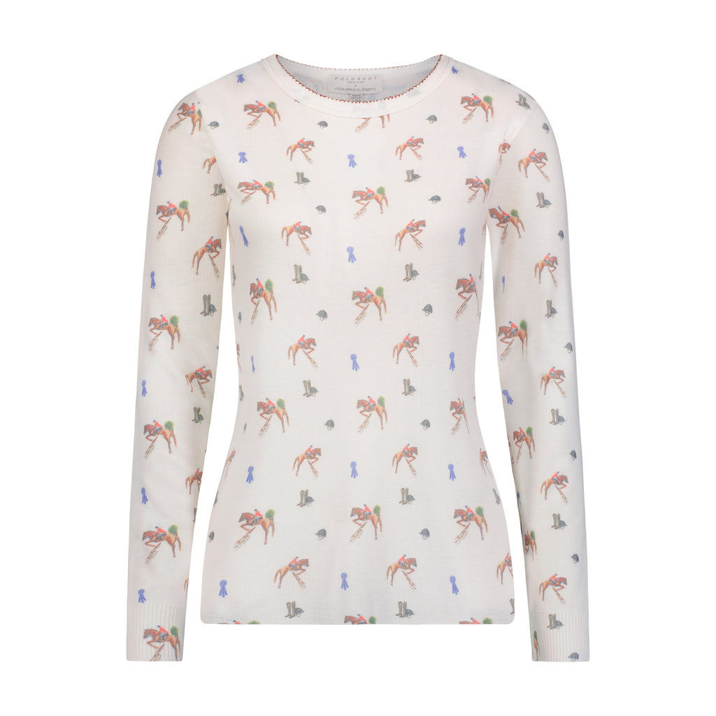 Polkadot RACHEL SLOUCHY - Vintage Equestrian Print