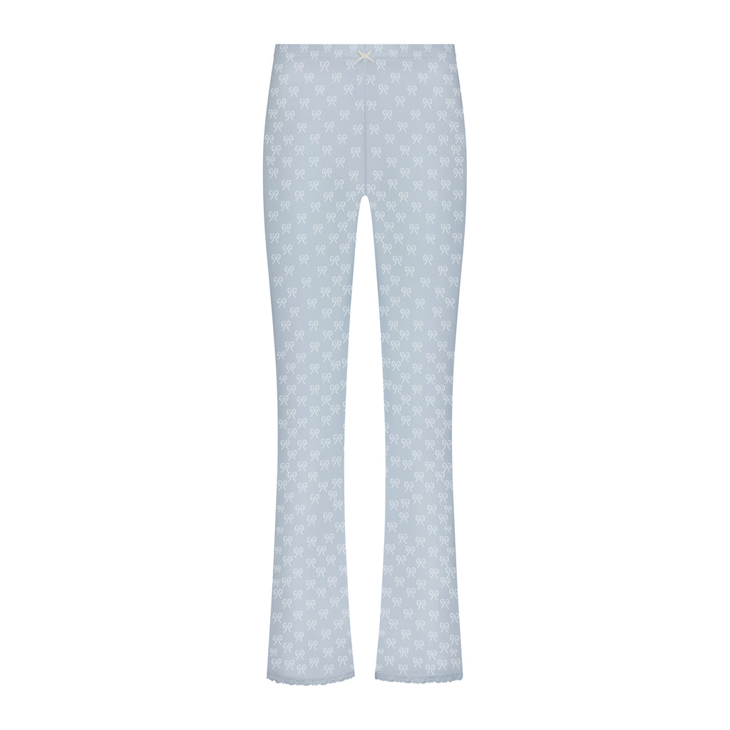 Polkadot PANTS HI RISE SKY BLUE BOW POINTELLE