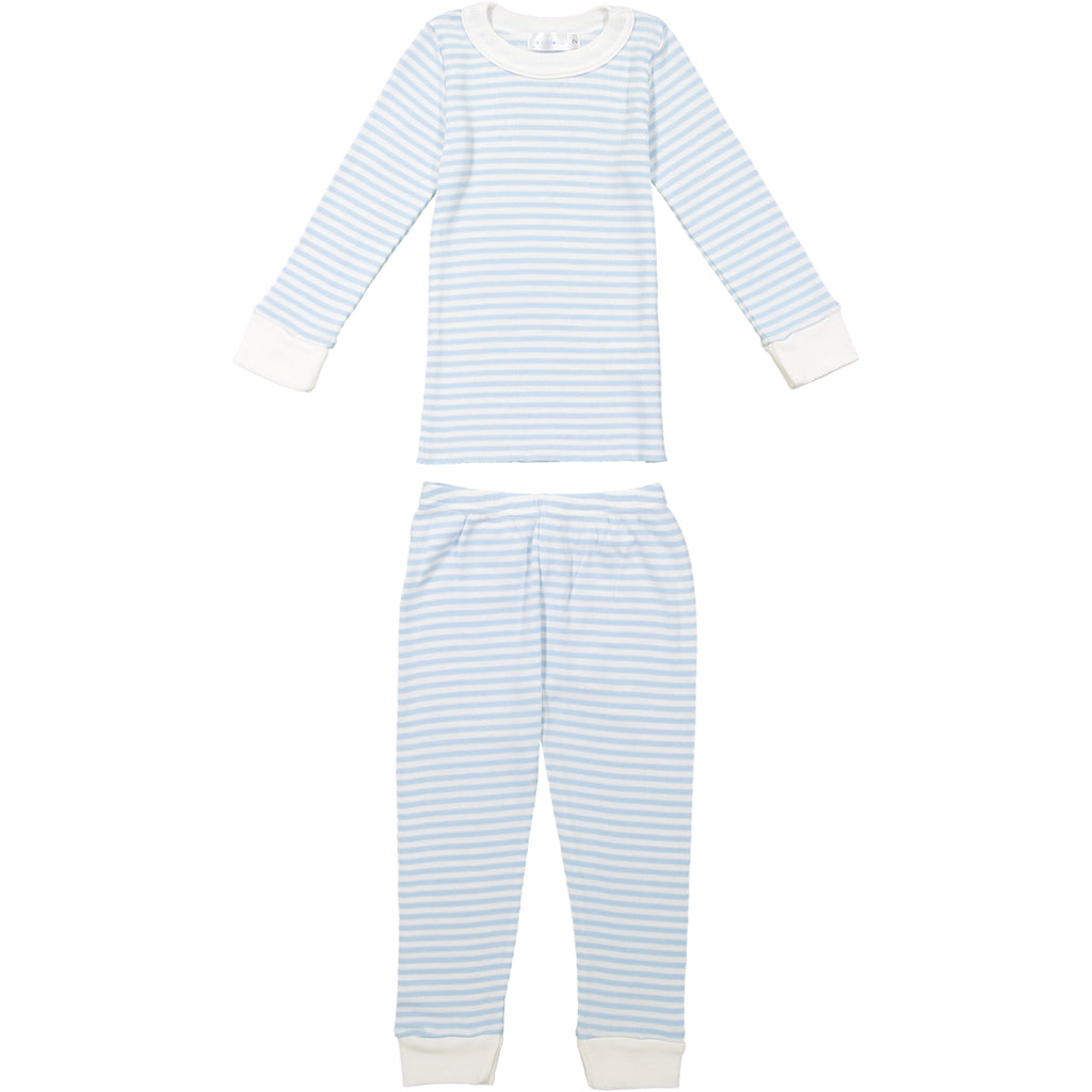 Polkadot BOYS & BABY CREW Long Sleeve - Ocean Blue Sailor Stripe