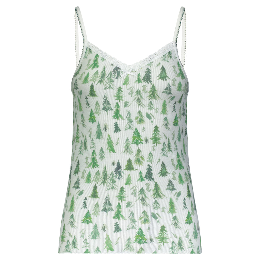 Polkadot PATTI CAMI - Fir Tree Print