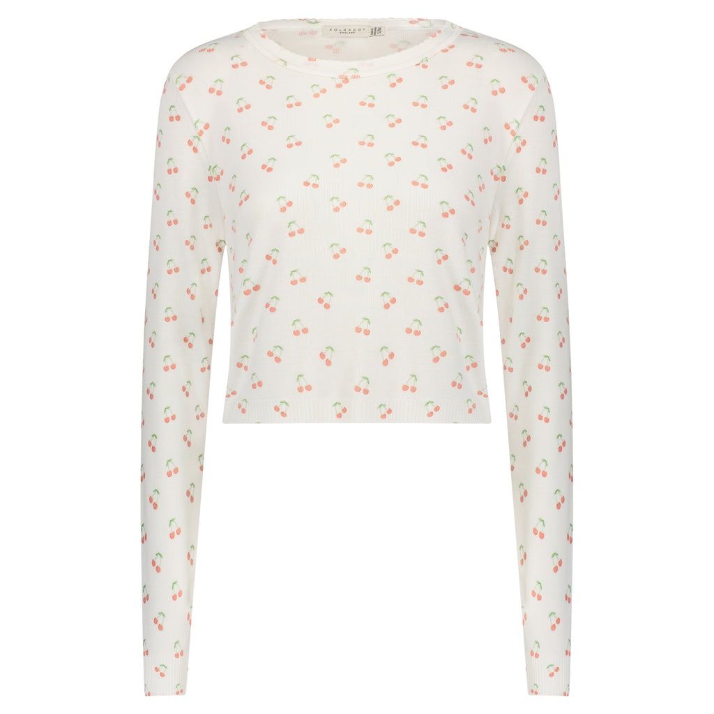 Polkadot NELL CROP SLOUCHY - Cherry Print