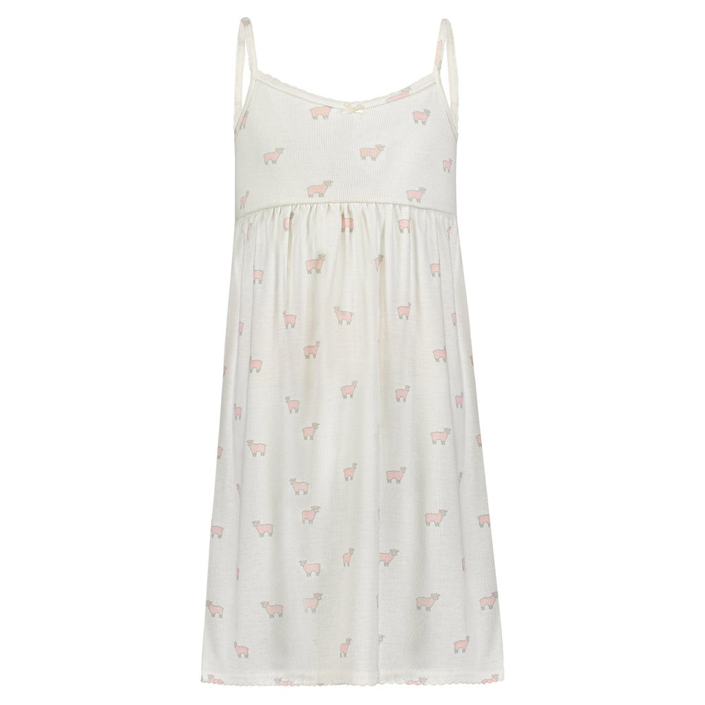 Polkadot GIRLS PINK SHEEP Print BABYDOLL GOWN