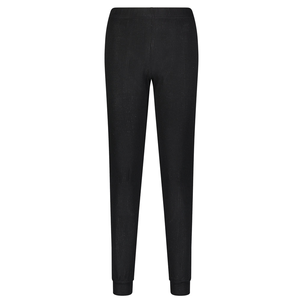 Polkadot JANE SLOUCHY RIB PJ SET ~ BLACK