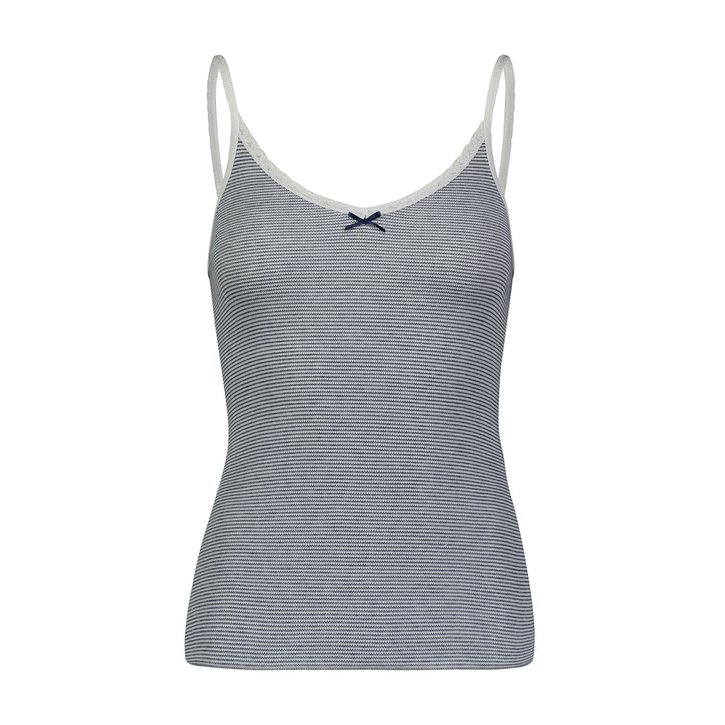 Polkadot PATTI CAMI - Navy Skinny Stripe -Restocked