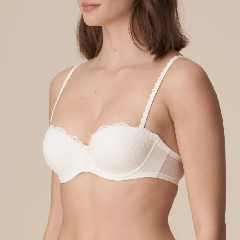 MARIE JO~ Pearl natural strapless bra