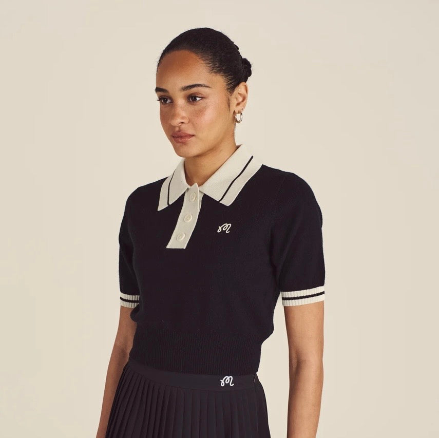 MALBON~ Mikayla knit polo