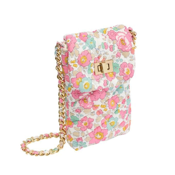 MILLEDEUX~ phone bag with Liberty fabric