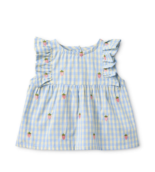 FLOESS~ Mille SL baby blue gingham set