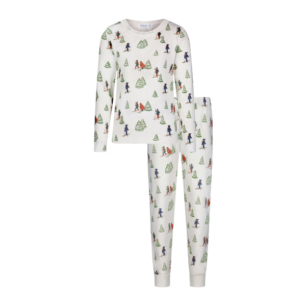 Polkadot BOYS & BABY SET Crew LS & Pant - Vintage Ski Print