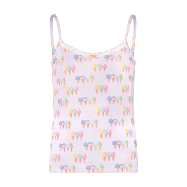 Polkadot GIRLS CAMI - Ice Cream Print