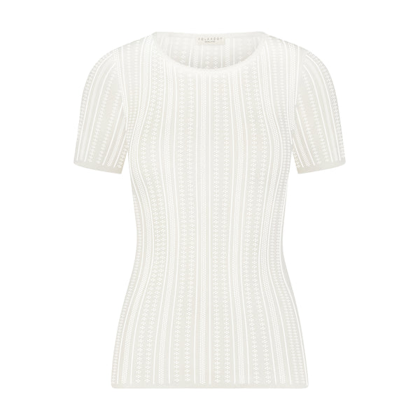 Polkadot JULIA TEE - Ivory Windsor Pointelle