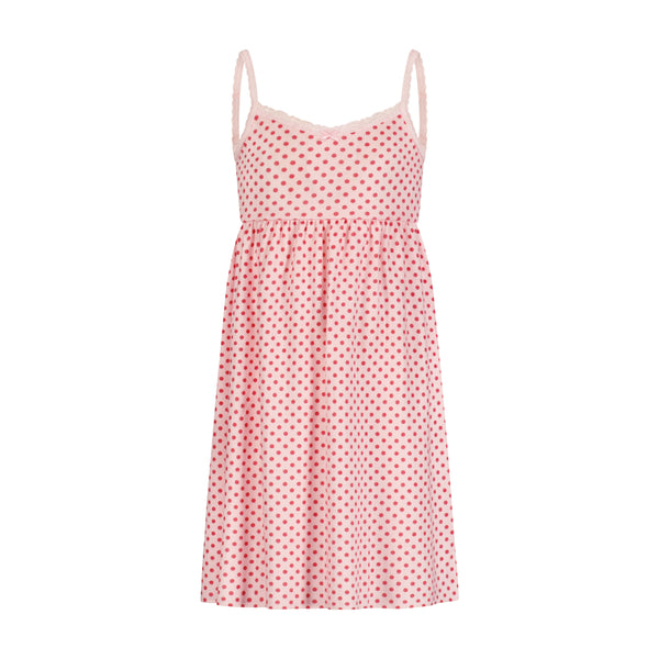 Polkadot GIRLS BABYDOLL GOWN - Red Dot Print