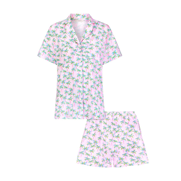 Polkadot HARRY Pajama Set - Pink Palm Print -New!