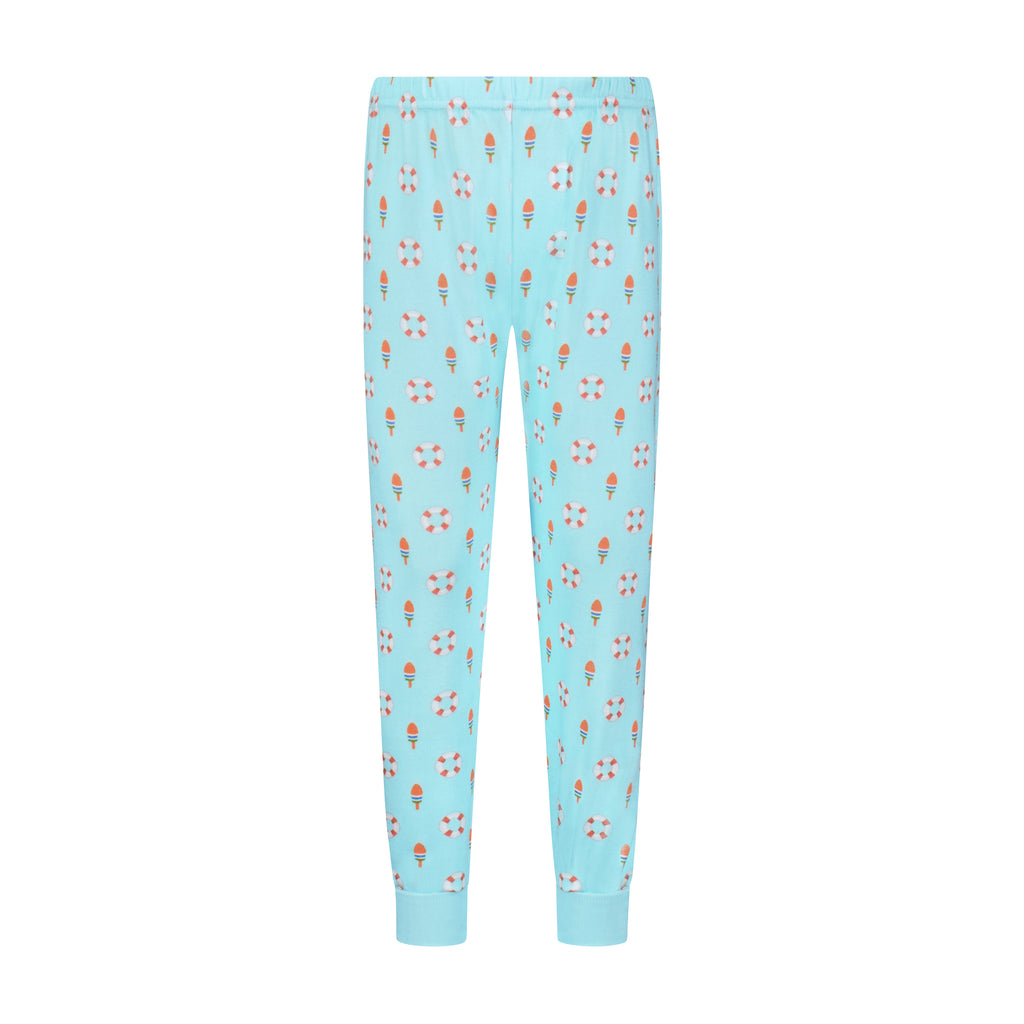 Polkadot Boys Henry Classic Set Crew LS & Pant - Buoy Print