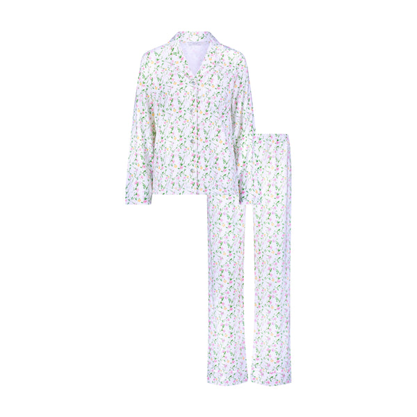 Polkadot CHARLEY Pajama Set - Sweet Pea Print -New! with XL