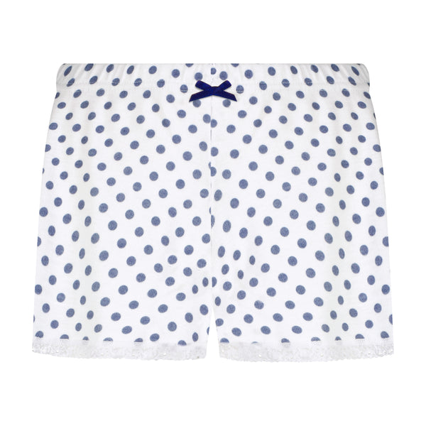 Polkadot Sally Short - Navy Dot Print