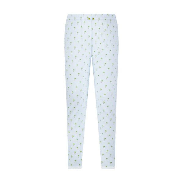 Polkadot GIRLS PALM SKY Print PANT w Lace