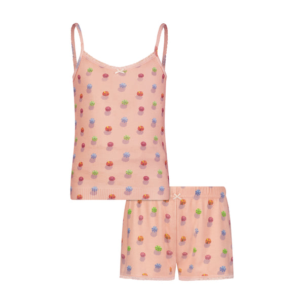 Polkadot Girls Brette Set Cami & Short - Beach Umbrella Print