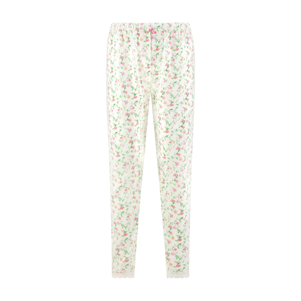 Polkadot GIRLS CLASSIC SET Crew LS & Pant - Sweet Pea Print
