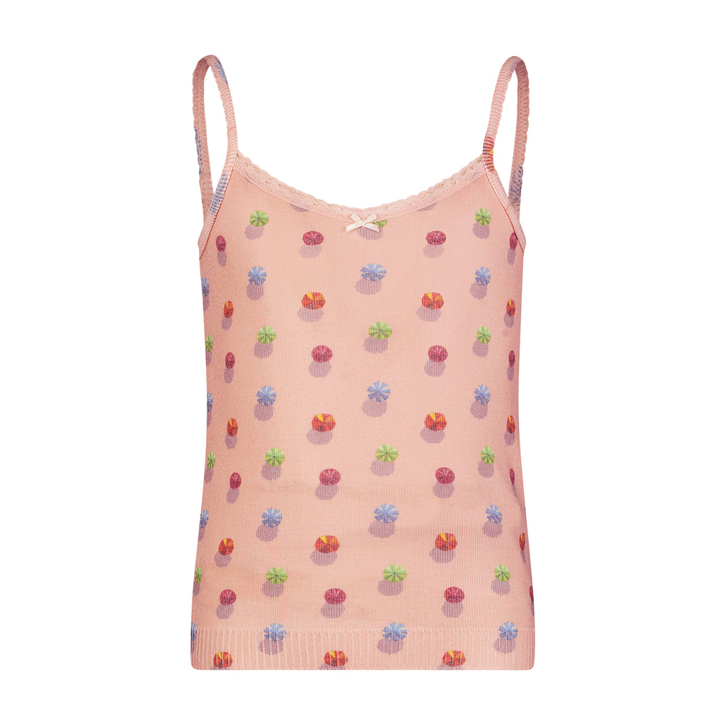 Polkadot Girls Brette Set Cami & Short - Beach Umbrella Print