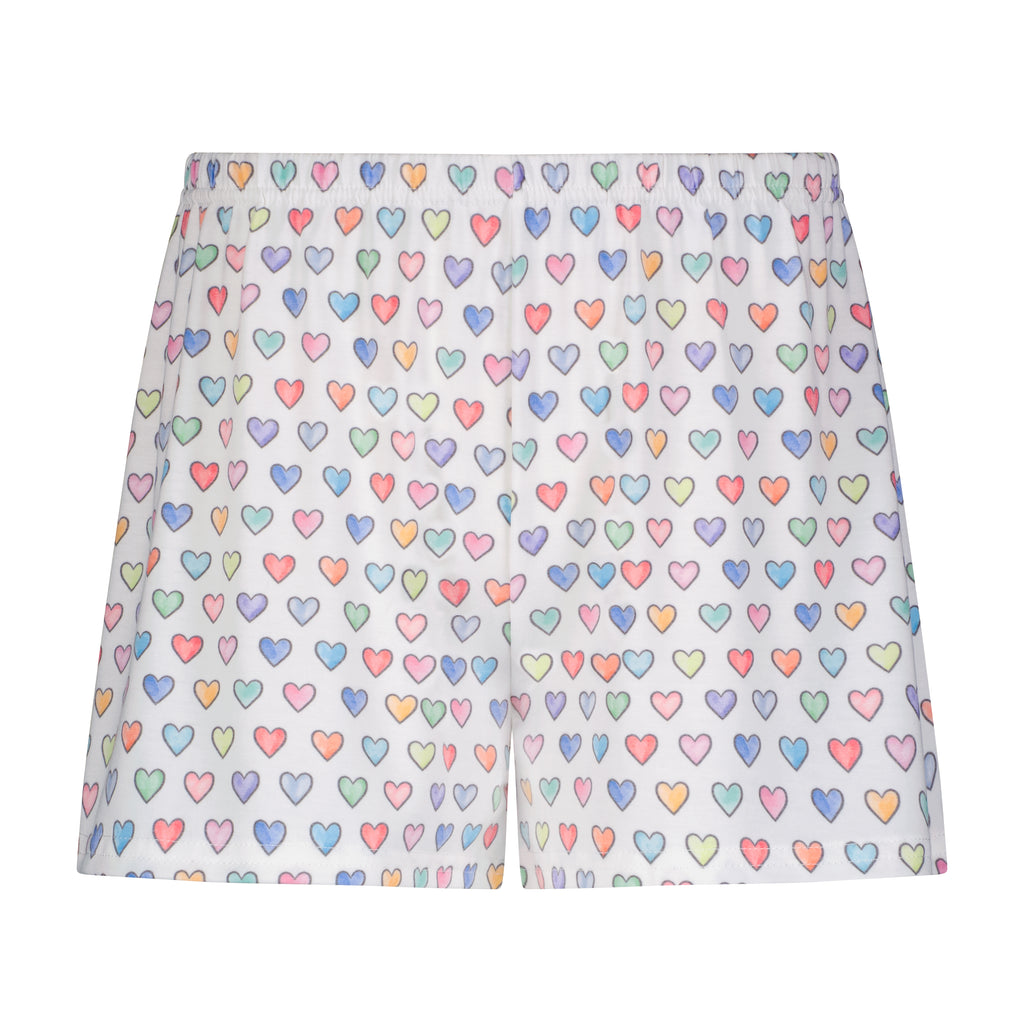 Polkadot HARRY Pajama Set in RAINBOW HEARTS Print