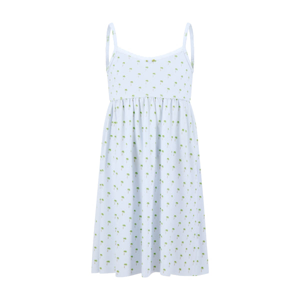 Polkadot GIRLS PALM SKY Print BABYDOLL GOWN