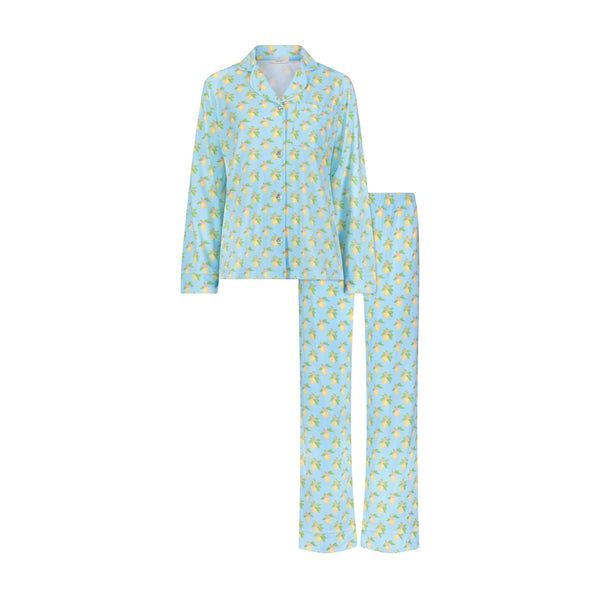 Polkadot CHARLEY Pajama Set - Lemon Print -New!