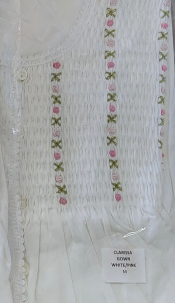 P.JAMAS~ Clarissa heirloom short nightgown