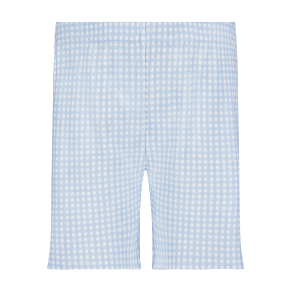 Polkadot BOYS LONG SHORT Blue Gingham Print