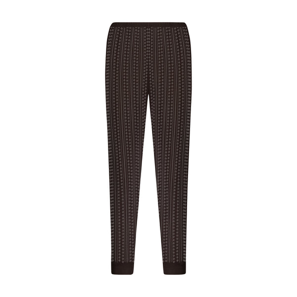 Polkadot JOGGER - Brown Windsor Pointelle