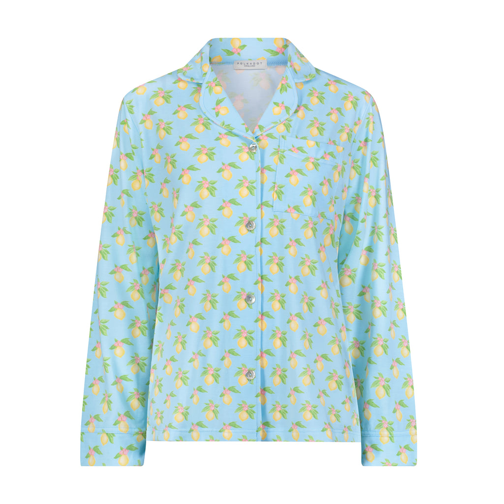 Polkadot CHARLEY Pajama Set - Lemon Print -New!