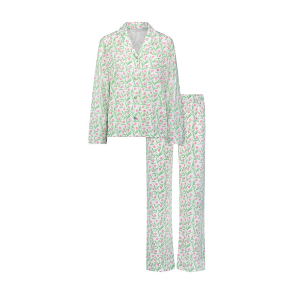 Polkadot CHARLEY Pajama Set - Tulip Print -New!