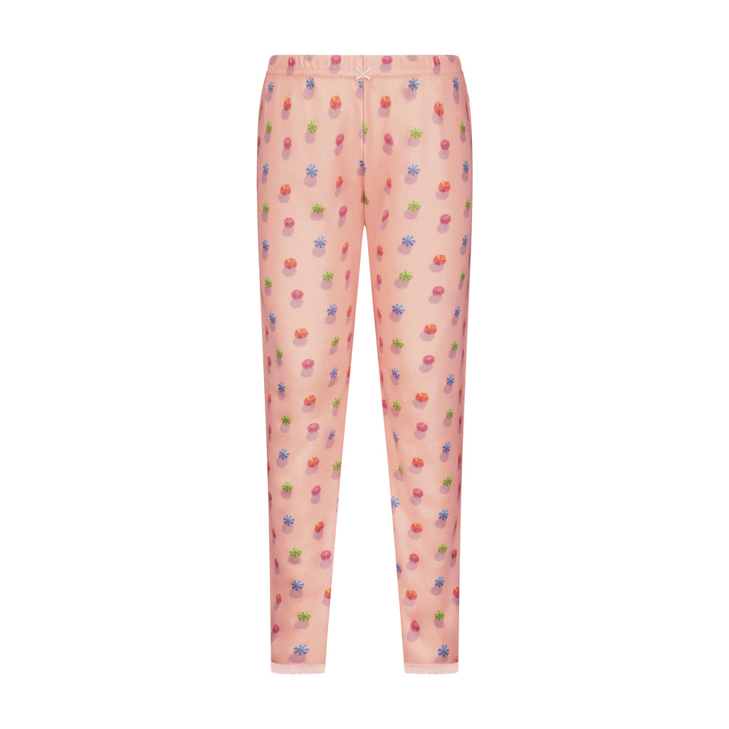 Polkadot Girls Classic Set Crew LS & Pant - Beach Umbrella Print