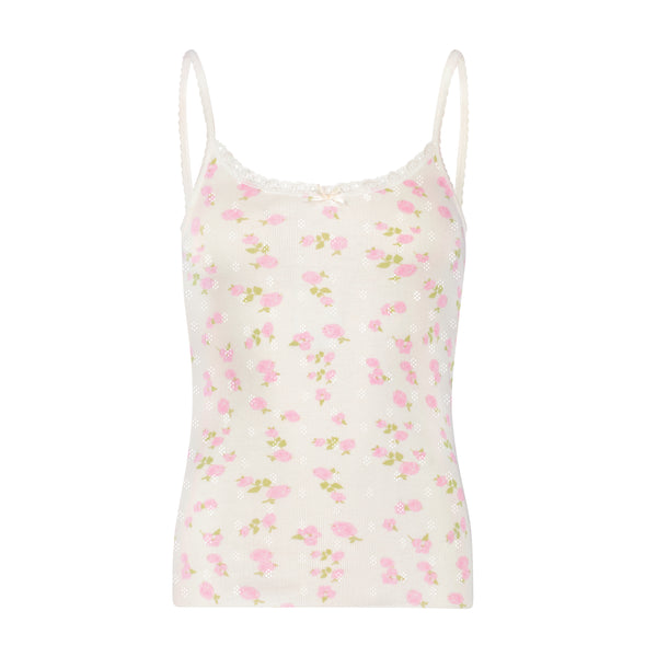 Polkadot PATTI CAMI - Pink Garden Pointelle