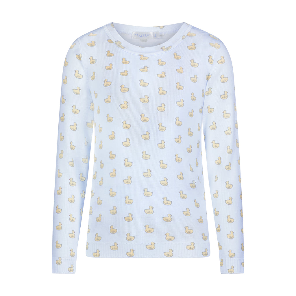 Polkadot BOYS & BABY SET Crew LS & Pant - Boy Duckie Print